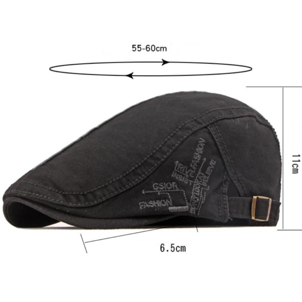 HT4634 Berets Spring Summer Autumn Men Women Cap Artist Painter Beret Hat Male Female Adjustable Ivy Flat Cap Cotton Beret Cap