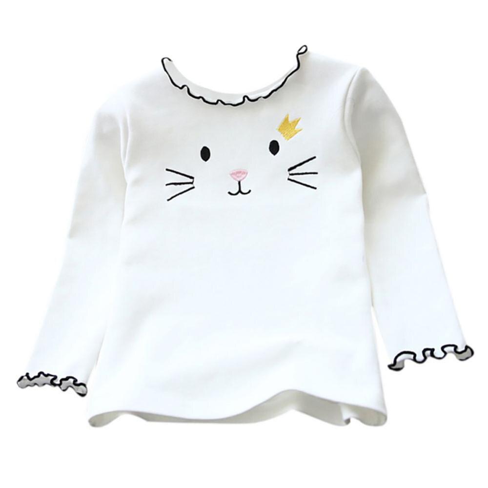 Autumn Baby Girl Long Sleeve T-Shirts Kids Cartoon Printed Tops Tees Casual Blouse