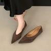 Móda Bailamos Dámské ploché boty Módní špičaté Mělké Nazouvací Dámské společenské Baleríny Plochý podpatek Dámské Ležérní Mary Jane boty
