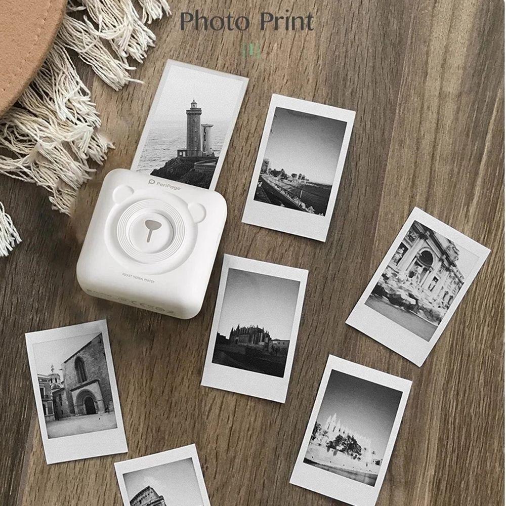 Mini Printer Thermal Printer Paper White Thermal Paper Label Printer Paper Camera Printing Paper