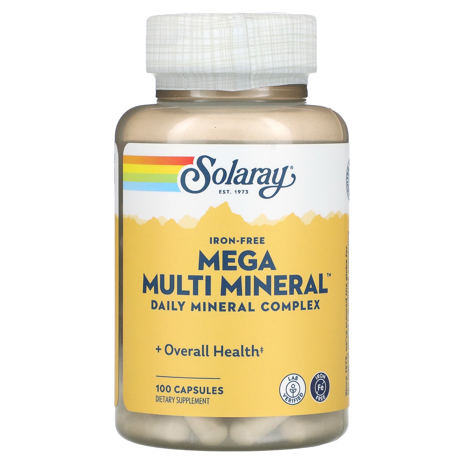 

Mega Multi Mineral, Iron Free, 100 Capsules