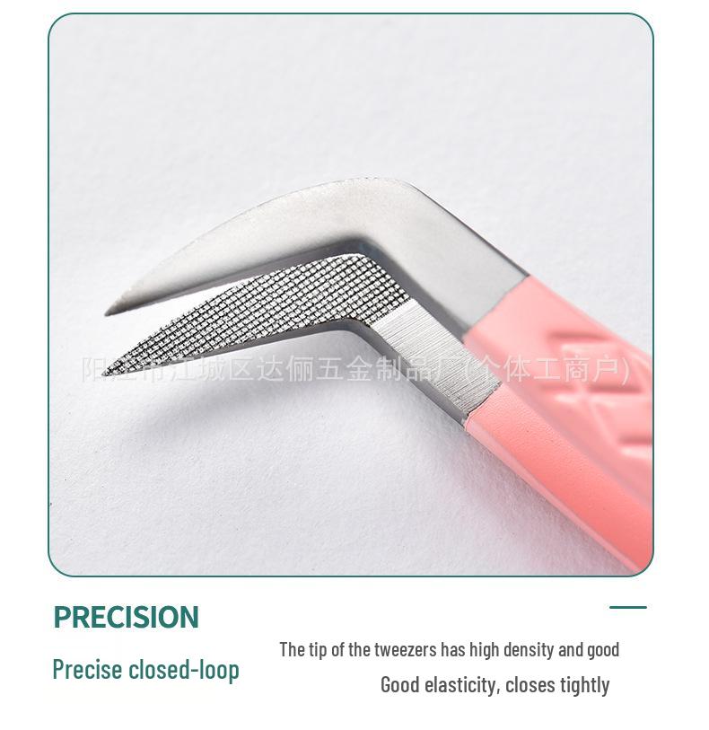 Precision Fiber Tip Eyelash Tweezers for Detailed Grafting and Blooming