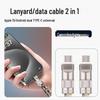 2-in-1 Phone Lanyard & PD60W Fast Charging Type-C Braided Cable