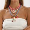 Able Bohemian Multi-Element Pendant Colorful Jewelry Gifts Collarbone Chain Cute Flower Rope Necklaces Beach