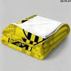 Al-Ittihad Club Logo Aufdruck Flanelldecke Hohe Qualität Warm Bequem Decke für Alle Jahreszeiten Perfekt für Geschenke Heimdekoration