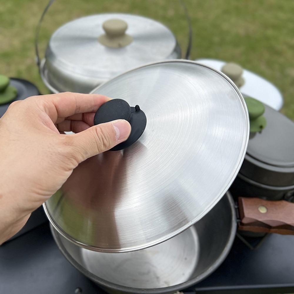 Rutschfester Silikongriff Verbrühschutz Saugknopf Langlebiger Deckelknopf Camping