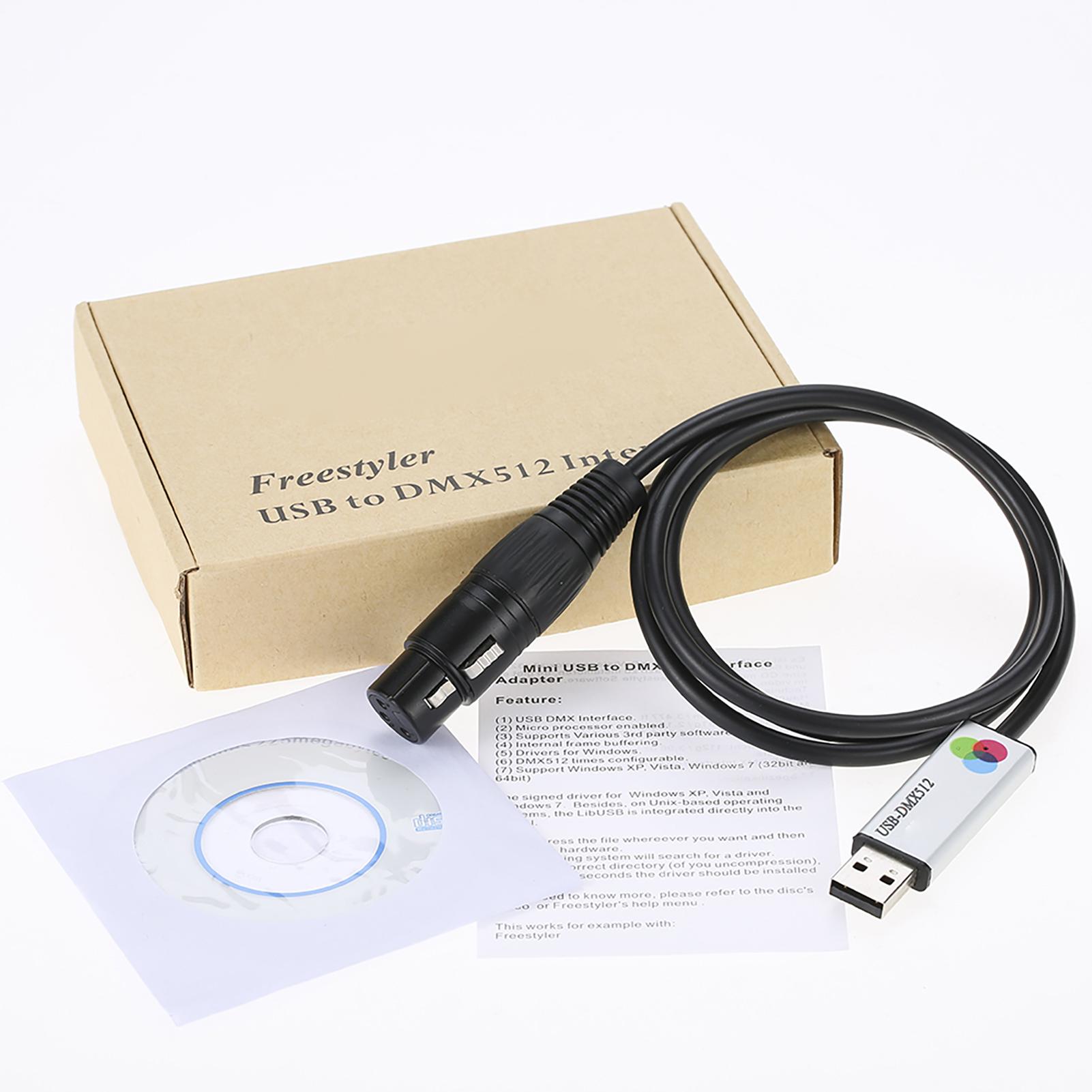 

Споживча електроніка Lixada USB до Інтерфейсного Адаптера Світлодіодний DMX512 Комп ютерний ПК Сценічний Контролер Освітлення Диммер
