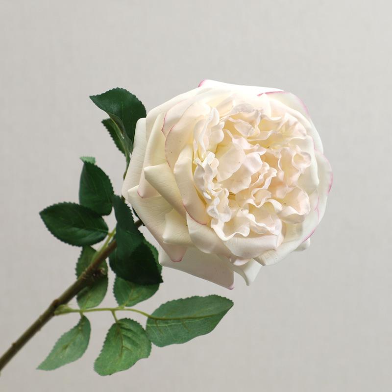 Simulation feel moisturizing Austin rose, home decoration living room ornament fake flower
