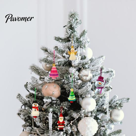 Button Ornament Crafting Set DIY Christmas Kit Stacked Colorful Buttons Tree Making Snowman/Santa/Angel/Tree Craft for Holiday Decor Educational Kids