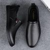 Fashion Gents Men's Shoes Genuine Leather Handmade Dress Men's Shoes Round Toe Italian Casual Cow Leather Loafers Dress Shoes for Man
