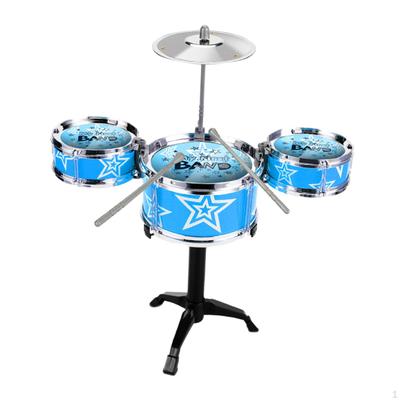Child Jazz Drum Set Mini Playset Music Instruments Percussion Preschool Learning Toy
