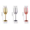Champagne Cup 6oz Stainless Steel Champagne Flute Metal Wine Goblet Cup Bar Restaurant Goblet Home Bar Party Supplies