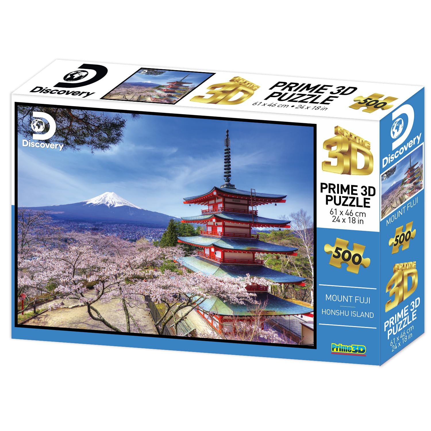 

Yamasan Prime 3D Discovery Fuji in Spring Sengen Finished 61 x 46 cm 500 Pieces Mt. (Arakurayama Park) 10079, Size /