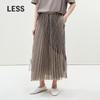 2025 Summer Pleated Midi Skirt 2P5D13290