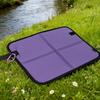 Sitting Pad for Backpacking Waterproof Chair Mat with Carabiner Clip Foldable Seat Cushion for Hiking Picnic Travel Airplane