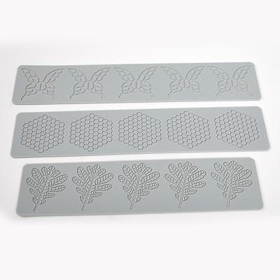 Folha/borboleta/favo de mel design tapete de renda molde de bolo fondant açúcar artesanato silicone