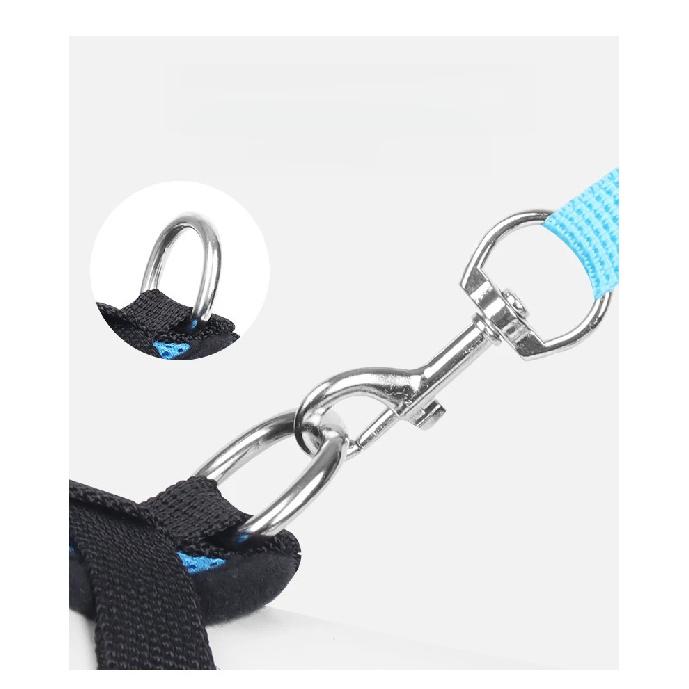 Adjustable Dog Harness Vest Leash Set Outdoor Walking Lead with Collar Pet Safety Strap