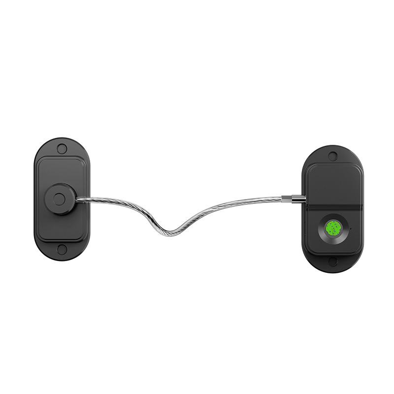 

Fingerprint Lock No Punching Refrigerator Protective Lock Bold Chain Locker Electronic Lock Office Smart Lock Password Lock