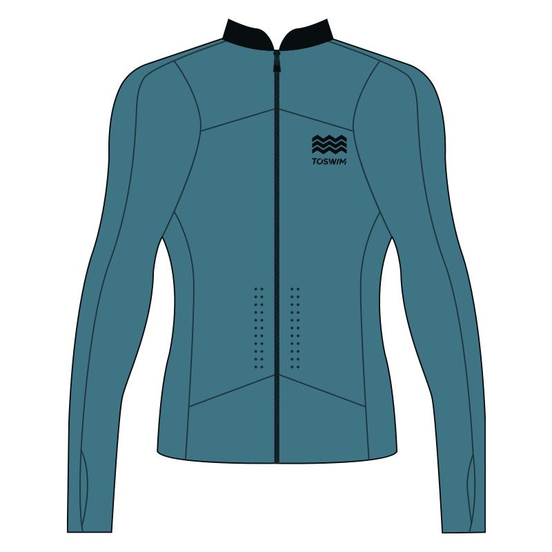 TOSWIM Men s Long Sleeve Sun Protection Rash Guard Swim Top 2XL