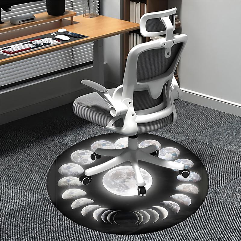Full Moon Phase Chair Mat: Home Decor, Sofa Carpet, Office Rug Gift for Any Room1118135a