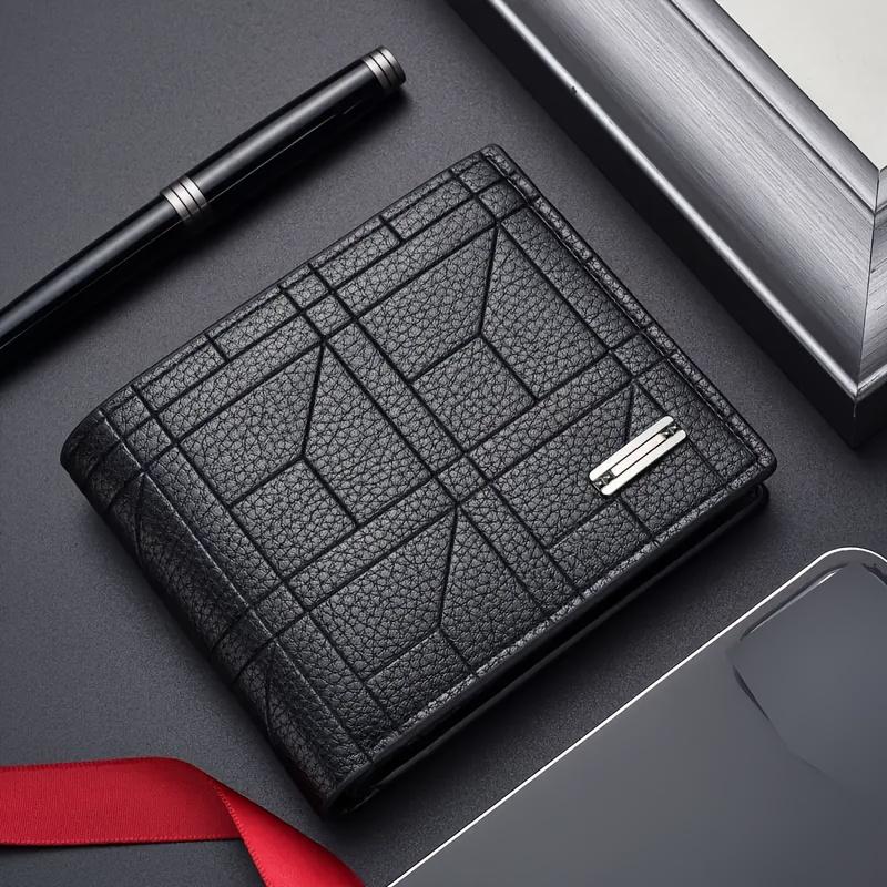 1pc Men's Large Capacity Ultra-Thin Wallet with Multiple Card Slots, Stylish & Durable, Ideal Gift for Men
