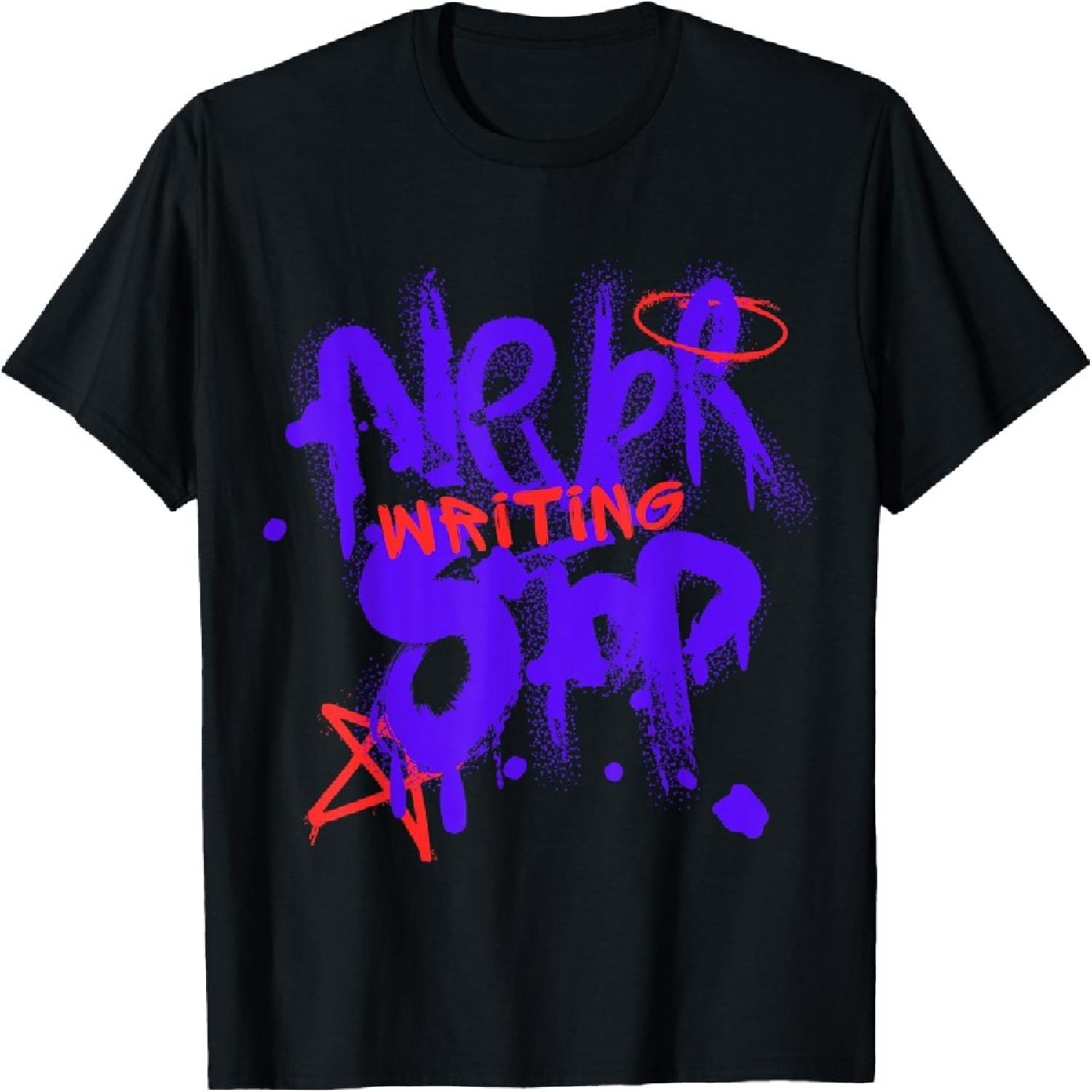 Urban Art_ Never Stop Writing Graffiti T-Shirt S