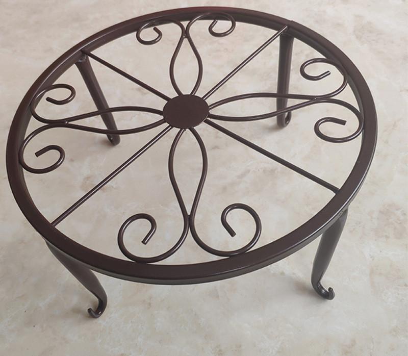 Metal Potted Plant Stands Duty Rustproof Iron Round Flower Pot Stands Indoor Outdoor Plant Holder Support Rack Plant Stand Rack