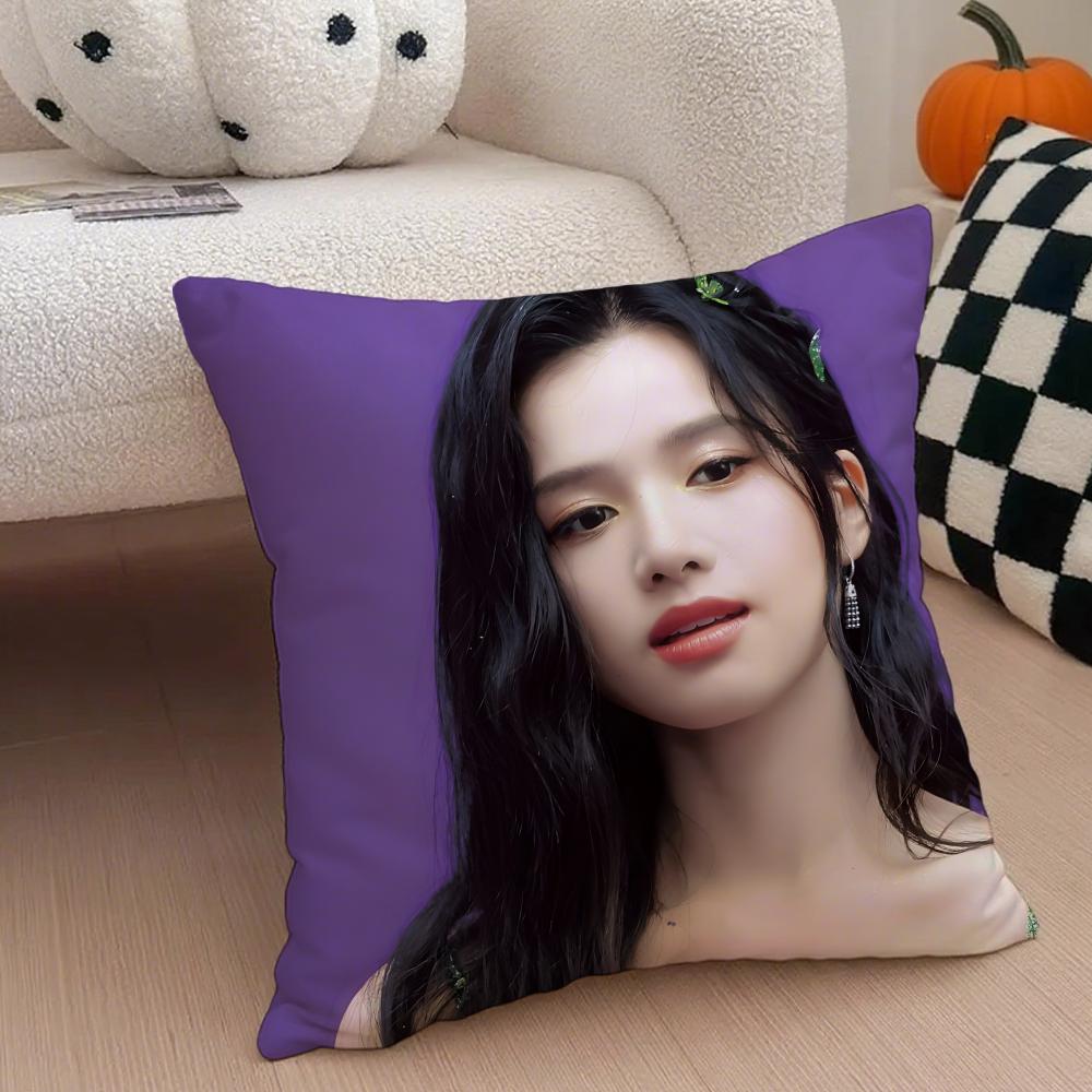 New Fashion Chinese Star ZZhang Jingyi Cushion Cover Throw Pillow Cover Hidden Button Durable Polyester Chair Cushion