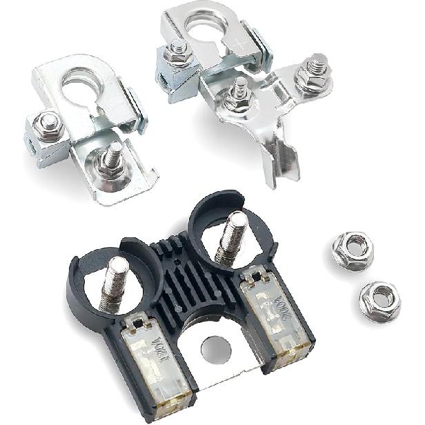 AL3Z-14526-AA BT4Z-14450-AA BT4Z-14450-BA Combo Pack - Battery Fuse And Positive & Negative Battery Terminal Clamps Compatible With Ford F-150 2011