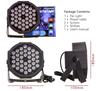 36W RGB LED Stage Par Light with DMX512 Effect Sound Activated Colorful Disco DJ Lighting for Christmas Party Club Wedding Bar