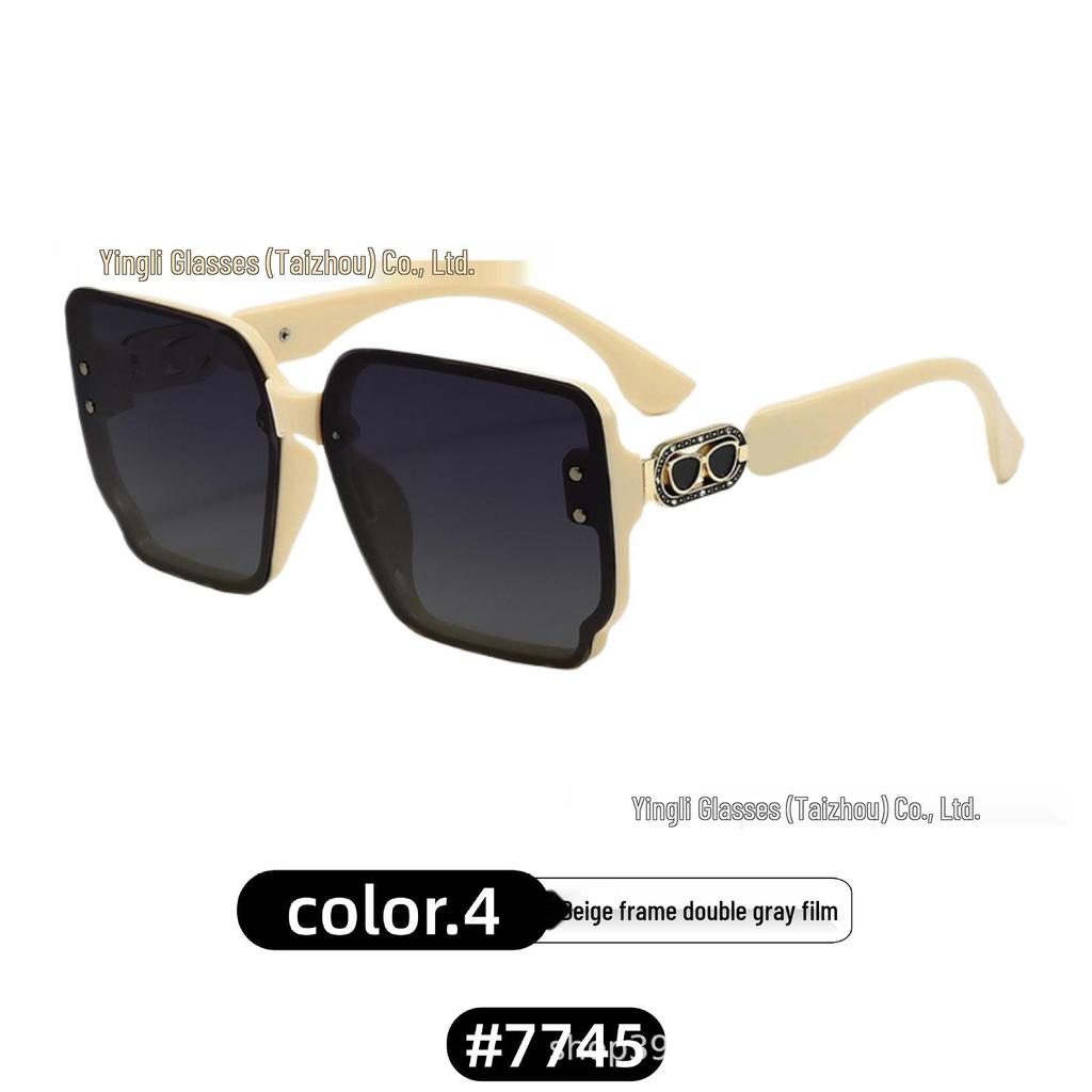 High-End Women's Fashion Sunglasses - Slimming, Large-Frame, Brand Style, Streamlined Design