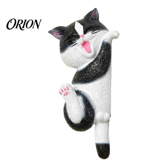 Unique Home Interior Accents 3D Cat Light Switch Sticker, Decorative Resin Wall Plate Cover, Cute Animal Double Socket Guard Stickers, Peel And Stick