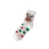 Autumn & Winter Cute Cartoon Santa Claus Coral Fleece Christmas Socks