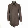 Morgan Homme Cotton Stand Collar Coat Men XL Brown Big Size Outer Jacket Single Vent