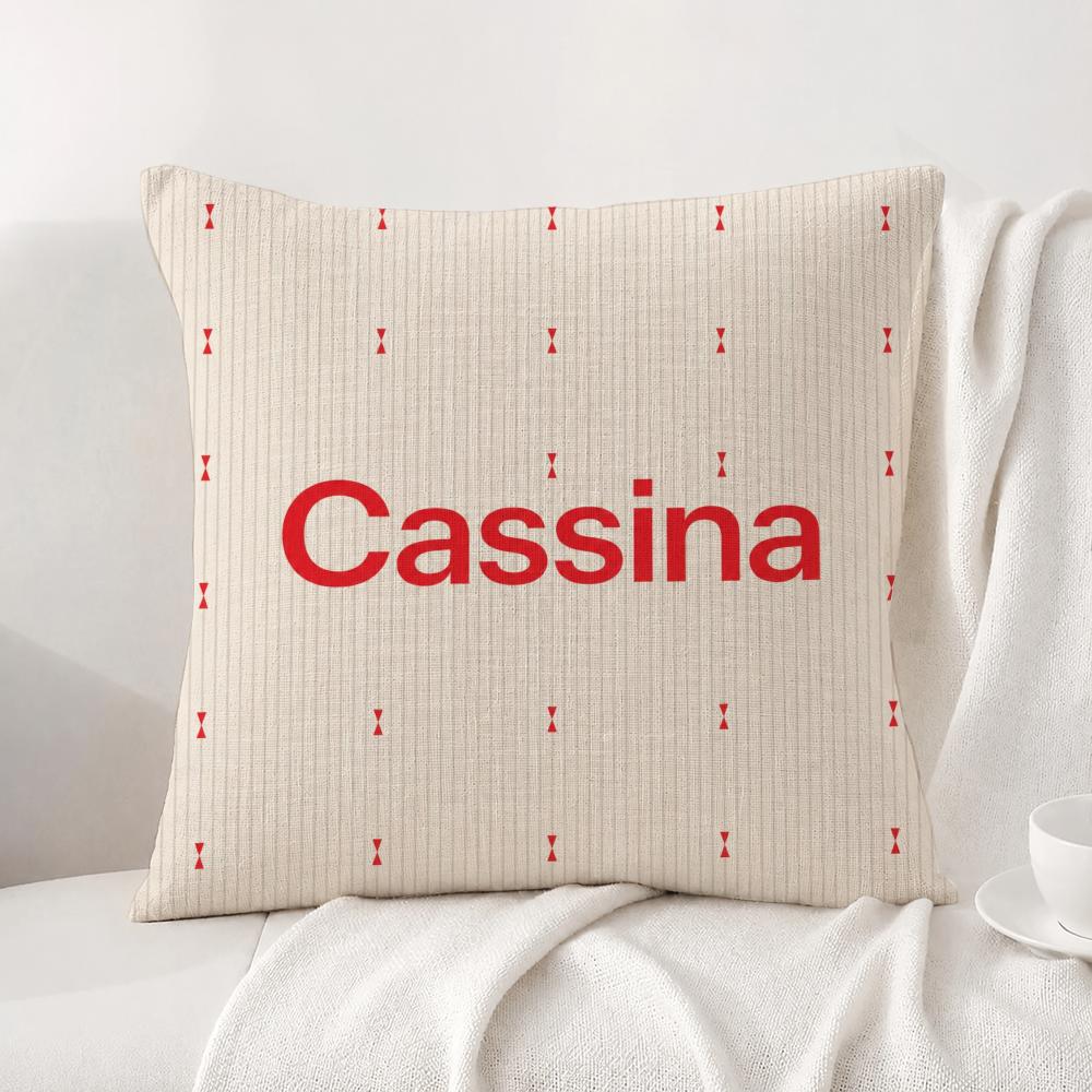 Brand Cassina Cushion Cover Natural Linen Pillowcase Set AllinOne Decor Cushion Cover for Sofa Bedroom Chair