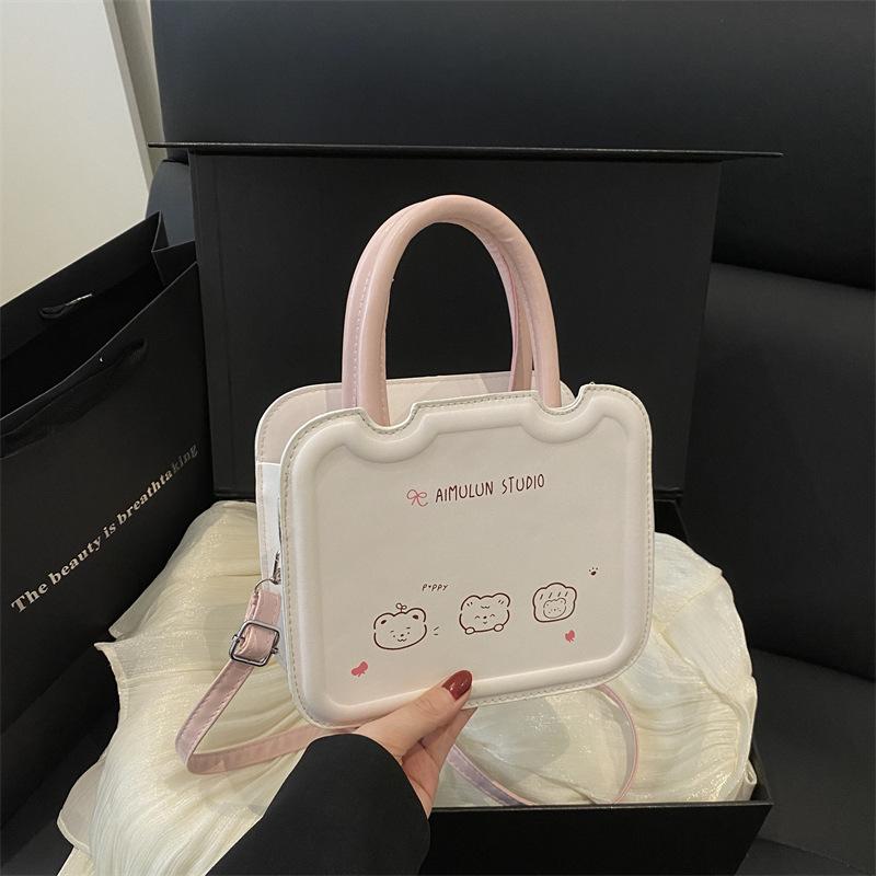 

Ретро сумка-мессенджер с давлением, сумка для печенья, популярная новая модная бронзовая надпись, текстура однотонная, на плечо розовый