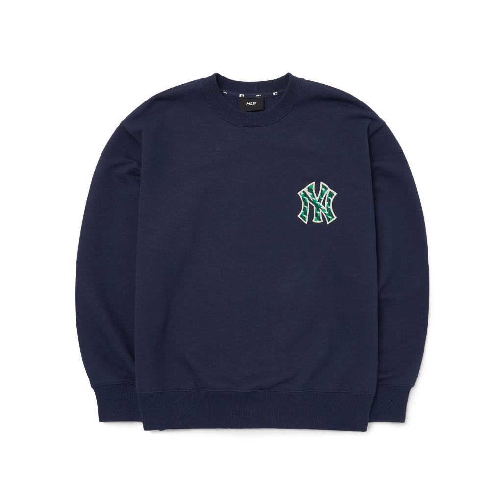 MLB Sweatshirts Unisex Blue Crew Neck Moderate Regular 3AMTM0624-50NYD S