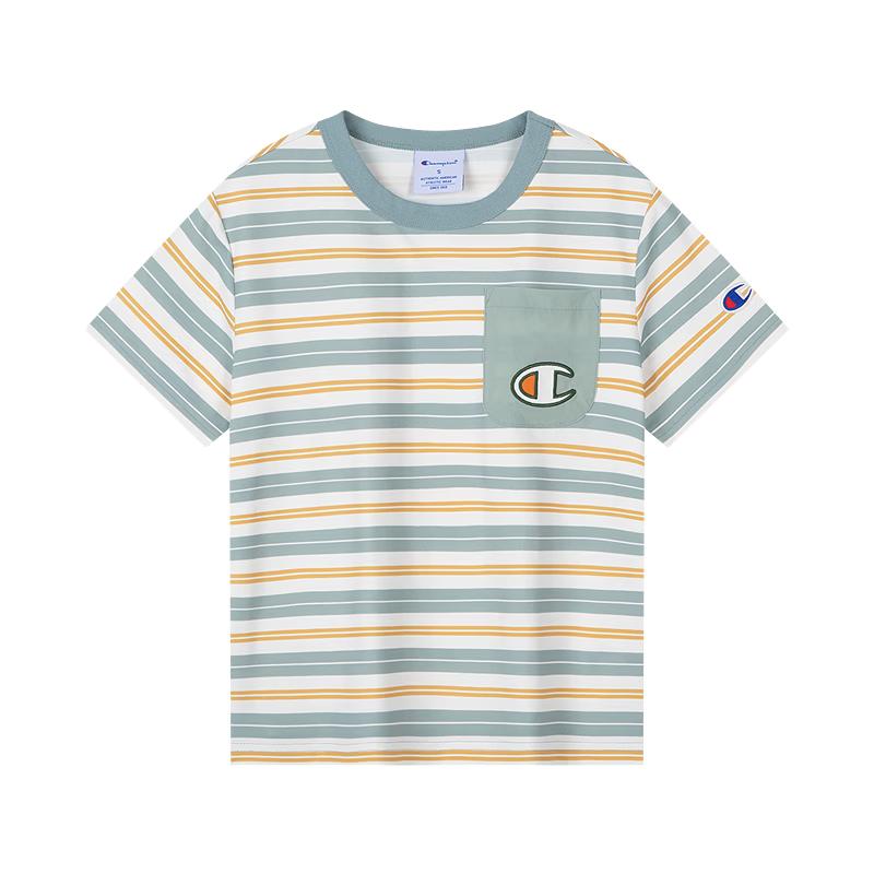Champion Quick-Dry Striped T-Shirt S