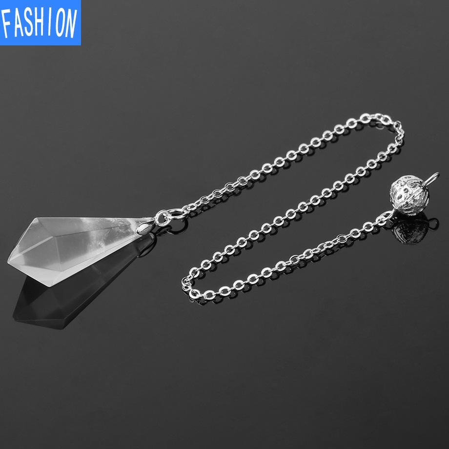 Hexagonal Smart Pendulum Pendant Natural Crystal Ornament Decoration