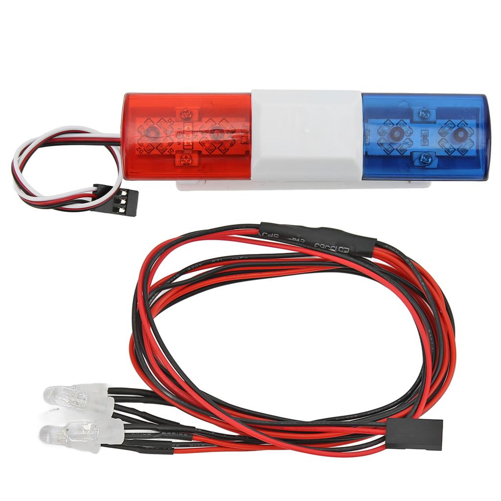 RC Car LED Lights Remote Control Crawler Simulation Flash Lamp Bar White Light with 4 LightsOblate