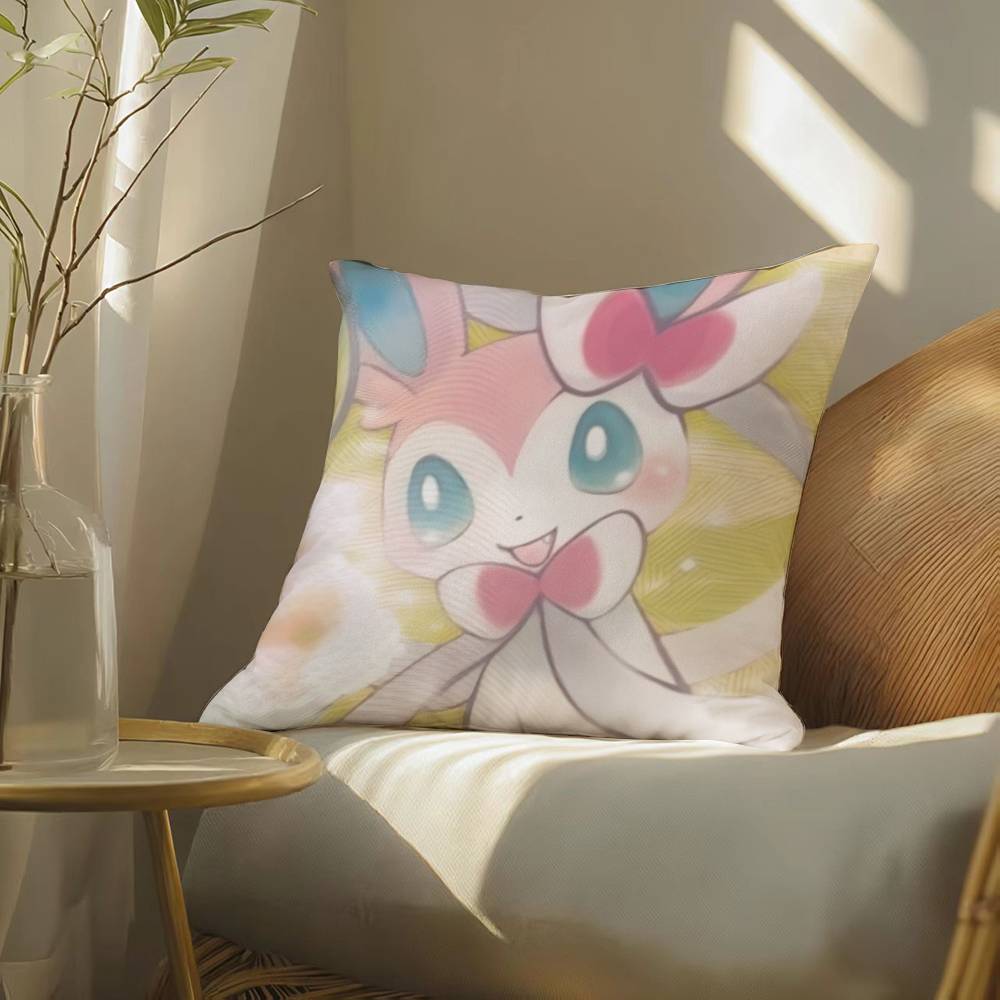 Pokemon Dragonite Anime Plush Pillow Cover Soft Short Plush Cushion Cover For Sofa Bedroom Living Room Home Decor Gift
