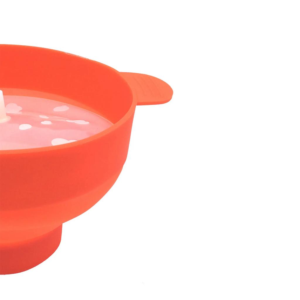 Silicone Popcorn Bowl with Handle Microwave Oven Folding Popcorn Bucket High Temperature Resistant Large Popcorn Bucket with Lid