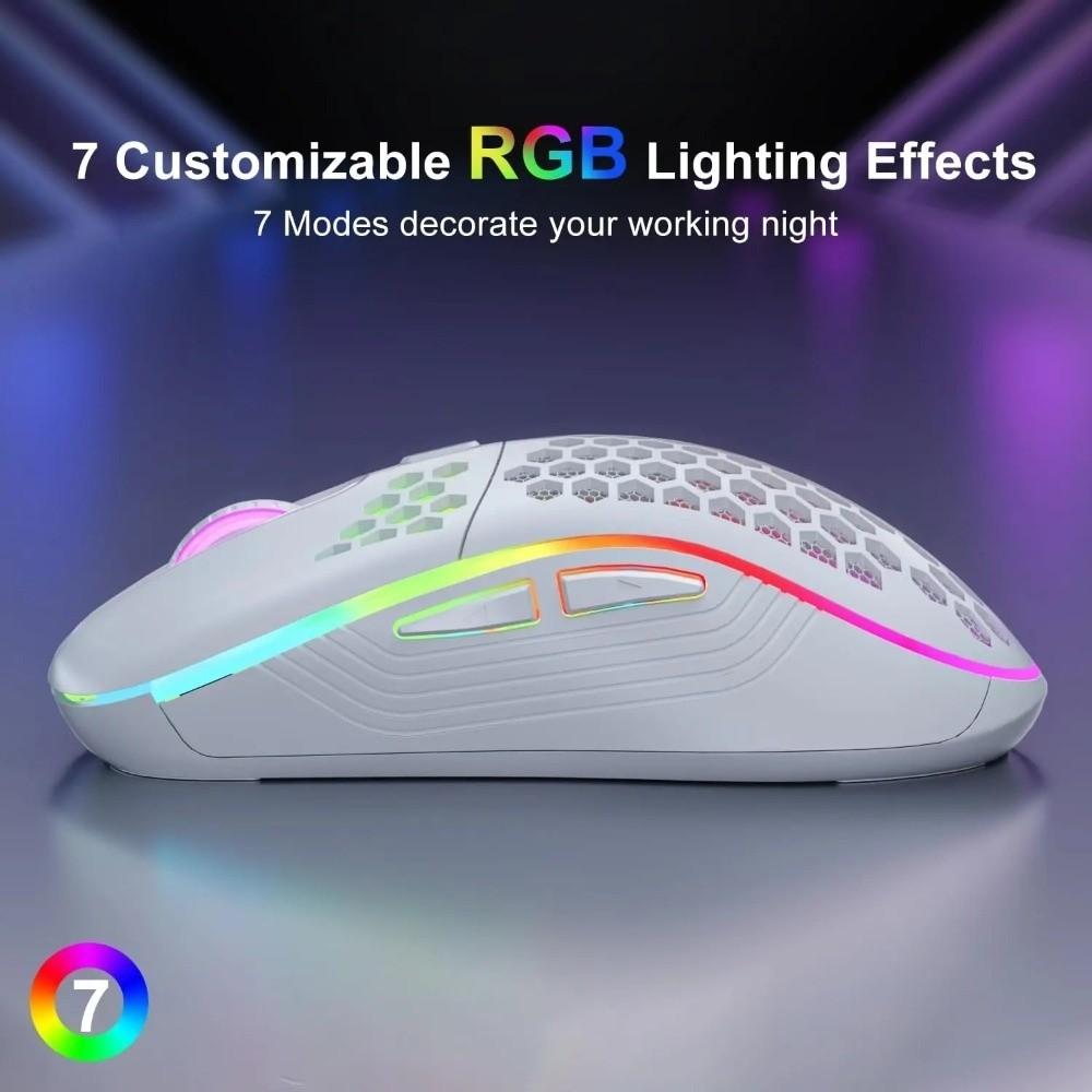 Adjustable DPI Gaming Mouse Rechargeable 2.4G Wireless Mouse  Computer Accessories