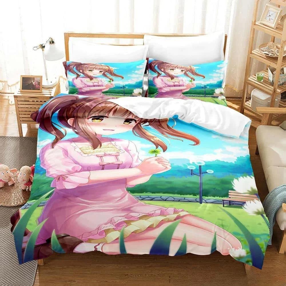3D Anime THE IDOLM@STER Chieri Ogata Bedding Set Single Twin Full Queen King Size Bed Set Adult Kid Bedroom Duvet Cover Sets