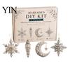 Kleberloses Perlen-Set 3D Perlen-DIY-Set, Lebensechtes Weihnachtstier-Bastelset, Perlenkatze Handgemachtes Einfaches Stickset für Kinder und Erwachsene Festlicher Feiertag