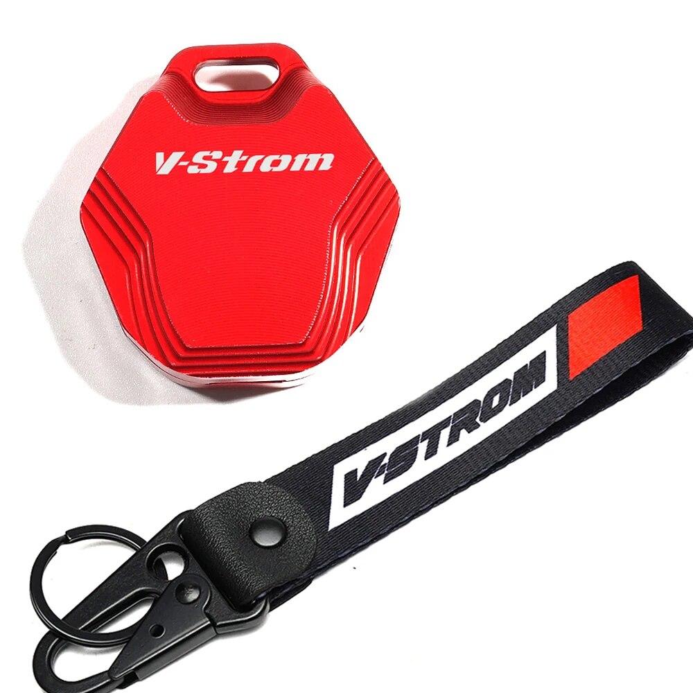 For Suzuki V Strom 650 1000 1050 1050XT 800DE Vstrom DL1050 DL650 800 DE Motorcycle Keychain Key Case Shell Cover Chain Keyring