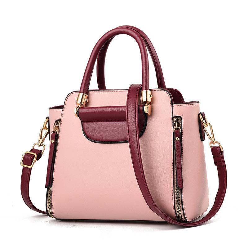 Women's Bags  New Fashion Women's Bags Hit Color Hand-held Bag Europeand The United States All-match Shoulder Messenger Bag