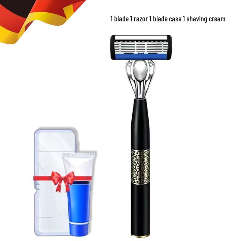 7-Layer Razor Shaving Blades & Universal Holder for Men's Shaving – Compatible with 6-Layer Blades