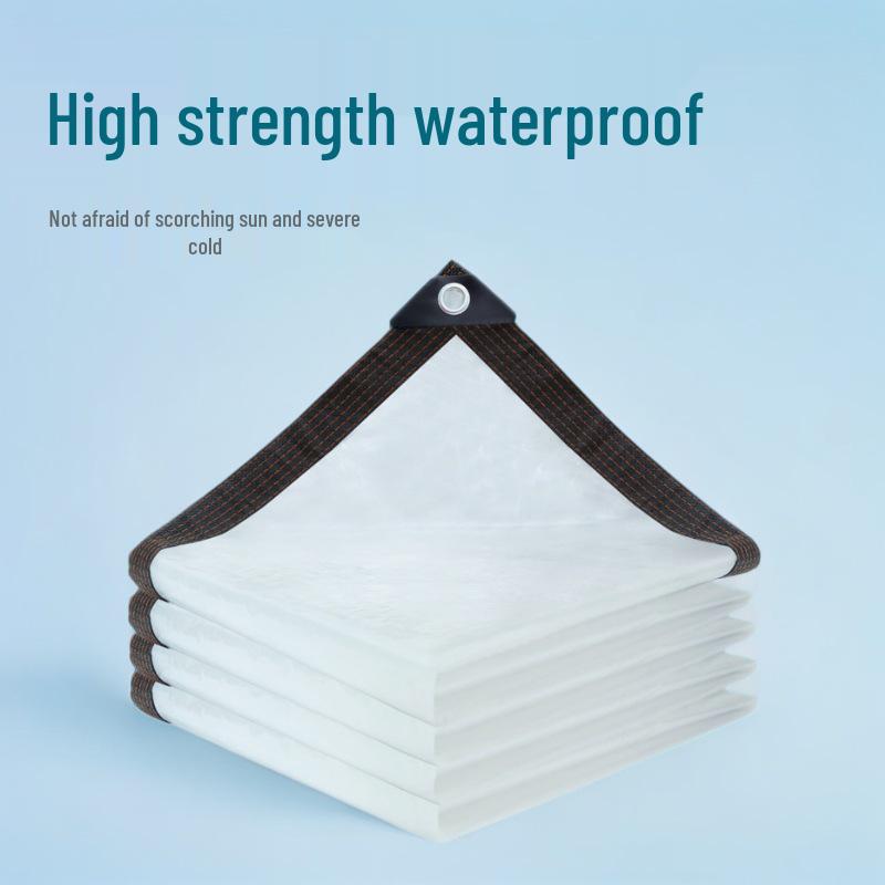 Clear Waterproof Tarpaulin: Outdoor Sunshade & Windproof Insulation for Balcony & Garden