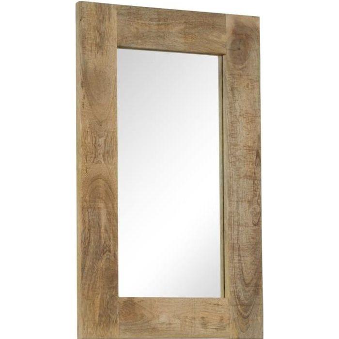 VidaXL Solid Mango Wood Mirror 50 X 80 Cm